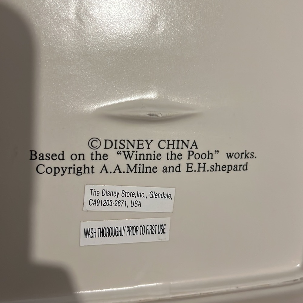 1995 Disney China , Winnie the Pooh Plate, Cookies for Santa - Picture 4 of 4